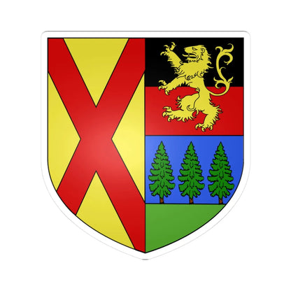 Blason ville It Antey-Saint-Andre AO (Italy) (Coat of Arms) STICKER Vinyl Kiss-Cut Decal 3 Inch White - The Sticker Space