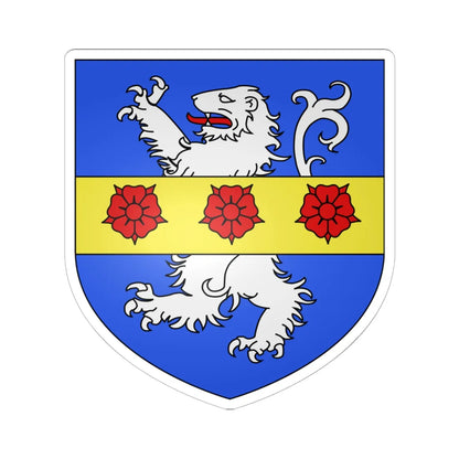 Blason ville It Arvier AO (Italy) (Coat of Arms) STICKER Vinyl Kiss-Cut Decal 6 Inch White - The Sticker Space