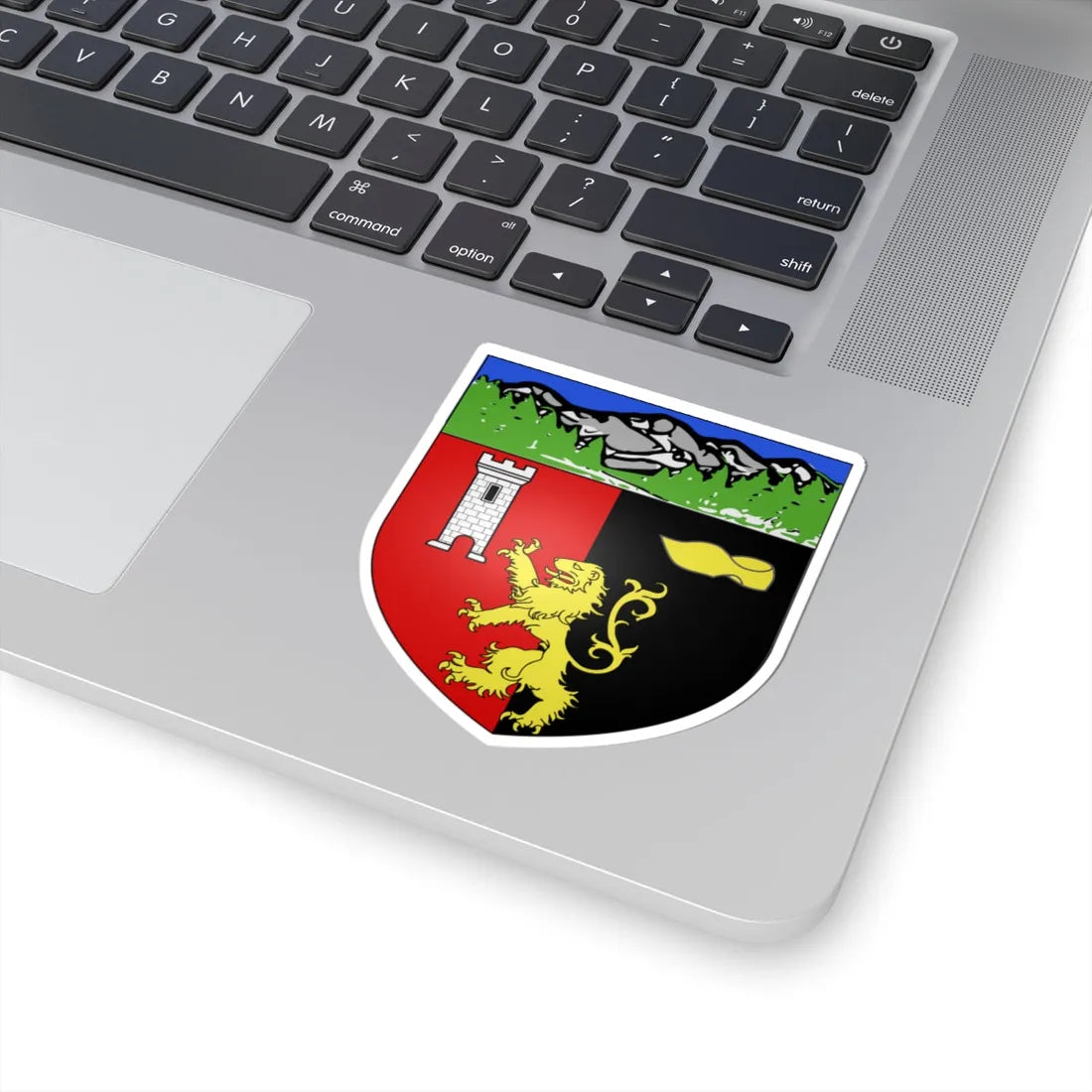 Blason ville It Ayas AO (Italy) (Coat of Arms) STICKER Vinyl Kiss-Cut Decal - The Sticker Space