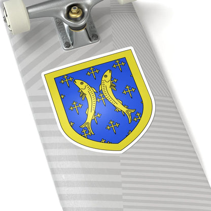 Blason ville It Bard AO (Italy) (Coat of Arms) STICKER Vinyl Kiss-Cut Decal - The Sticker Space