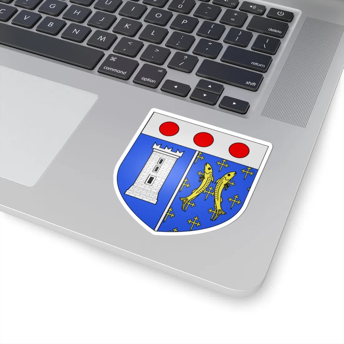 Blason ville It Champorcher AO (Italy) (Coat of Arms) STICKER Vinyl Kiss-Cut Decal - The Sticker Space