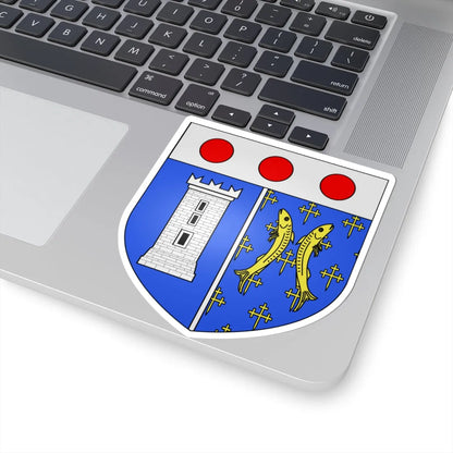 Blason ville It Champorcher AO (Italy) (Coat of Arms) STICKER Vinyl Kiss-Cut Decal - The Sticker Space
