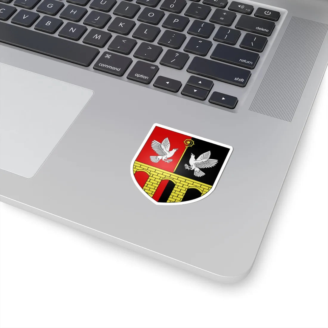 Blason ville It Charvensod AO (Italy) (Coat of Arms) STICKER Vinyl Kiss-Cut Decal - The Sticker Space