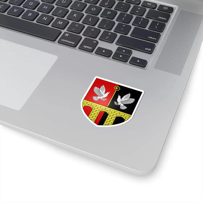 Blason ville It Charvensod AO (Italy) (Coat of Arms) STICKER Vinyl Kiss-Cut Decal - The Sticker Space