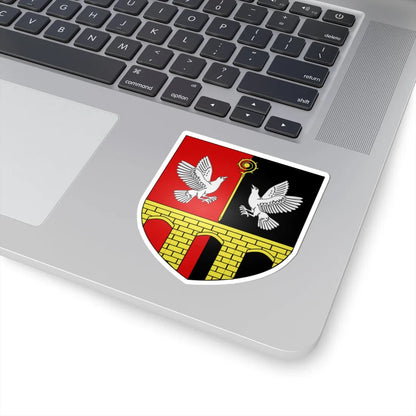 Blason ville It Charvensod AO (Italy) (Coat of Arms) STICKER Vinyl Kiss-Cut Decal - The Sticker Space