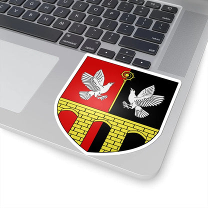 Blason ville It Charvensod AO (Italy) (Coat of Arms) STICKER Vinyl Kiss-Cut Decal - The Sticker Space