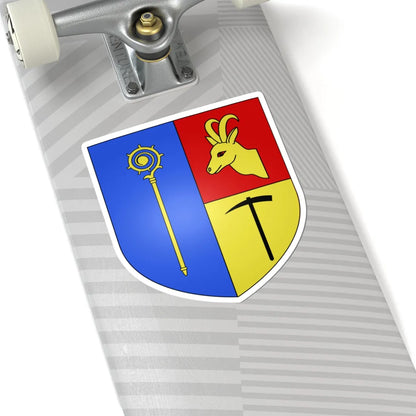 Blason ville It Cogne AO (Italy) (Coat of Arms) STICKER Vinyl Kiss-Cut Decal - The Sticker Space