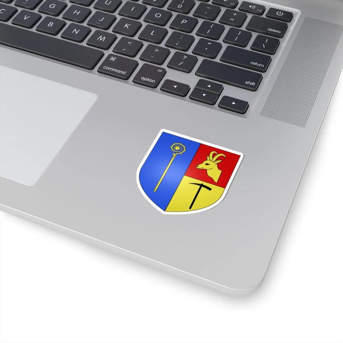 Blason ville It Cogne AO (Italy) (Coat of Arms) STICKER Vinyl Kiss-Cut Decal - The Sticker Space