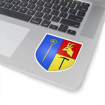 Blason ville It Cogne AO (Italy) (Coat of Arms) STICKER Vinyl Kiss-Cut Decal - The Sticker Space