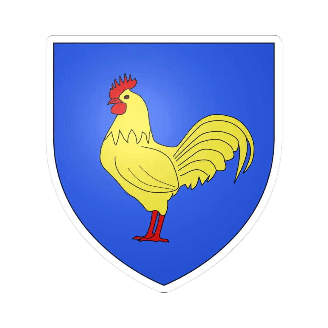 Blason ville It Doues AO (Italy) (Coat of Arms) STICKER Vinyl Kiss-Cut Decal 3 Inch White - The Sticker Space