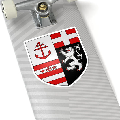 Blason ville It Gressoney-La-Trinité AO (Italy) (Coat of Arms) STICKER Vinyl Kiss-Cut Decal - The Sticker Space