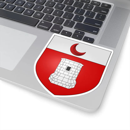 Blason ville It Oyace AO (Italy) (Coat of Arms) STICKER Vinyl Kiss-Cut Decal - The Sticker Space