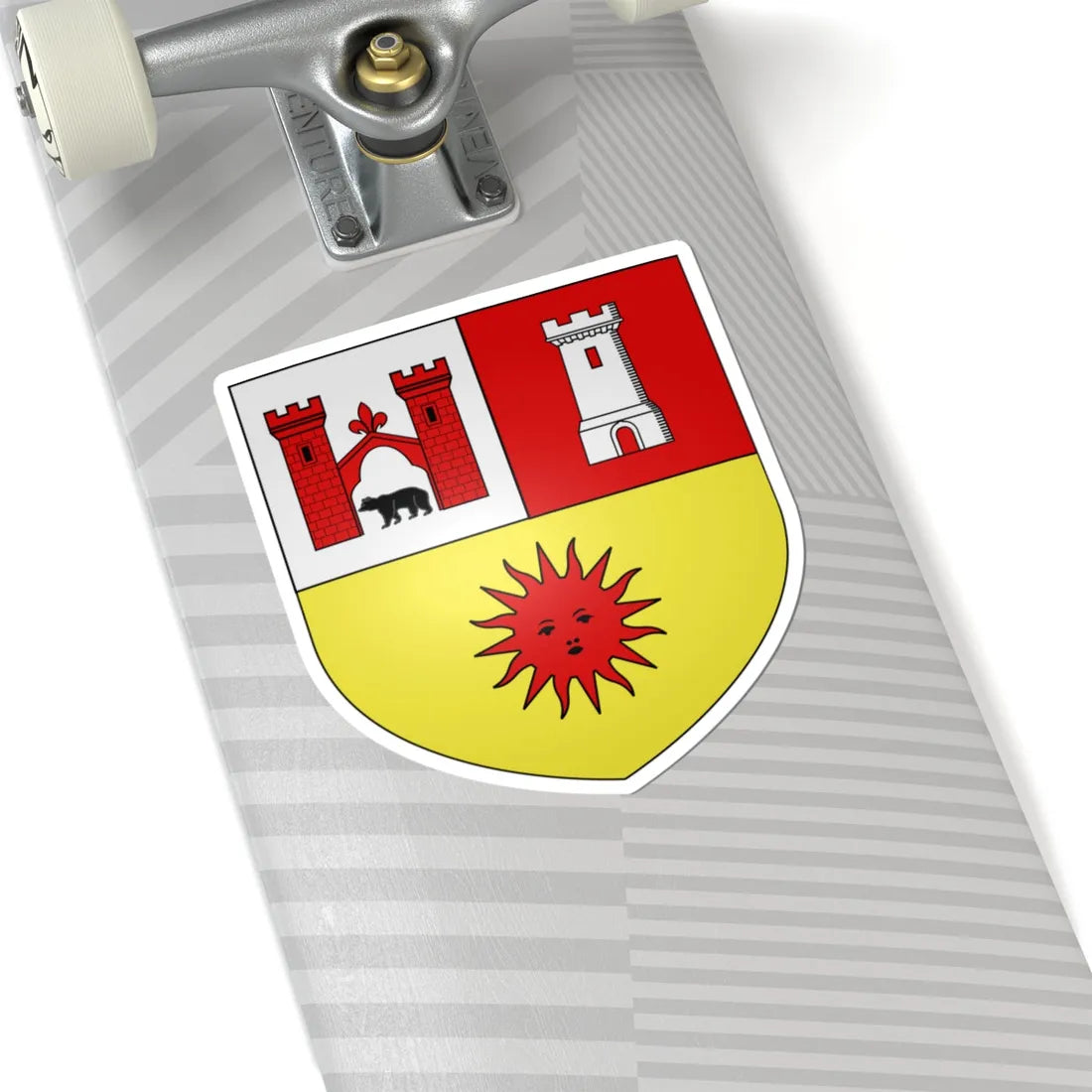 Blason ville It Valpelline AO (Italy) (Coat of Arms) STICKER Vinyl Kiss-Cut Decal - The Sticker Space