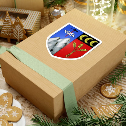 Blason ville It Valtournenche AO (Italy) (Coat of Arms) STICKER Vinyl Kiss-Cut Decal - The Sticker Space