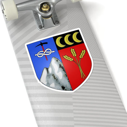 Blason ville It Valtournenche AO (Italy) (Coat of Arms) STICKER Vinyl Kiss-Cut Decal - The Sticker Space