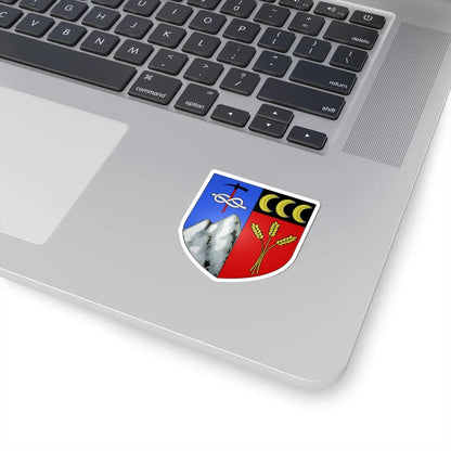 Blason ville It Valtournenche AO (Italy) (Coat of Arms) STICKER Vinyl Kiss-Cut Decal - The Sticker Space