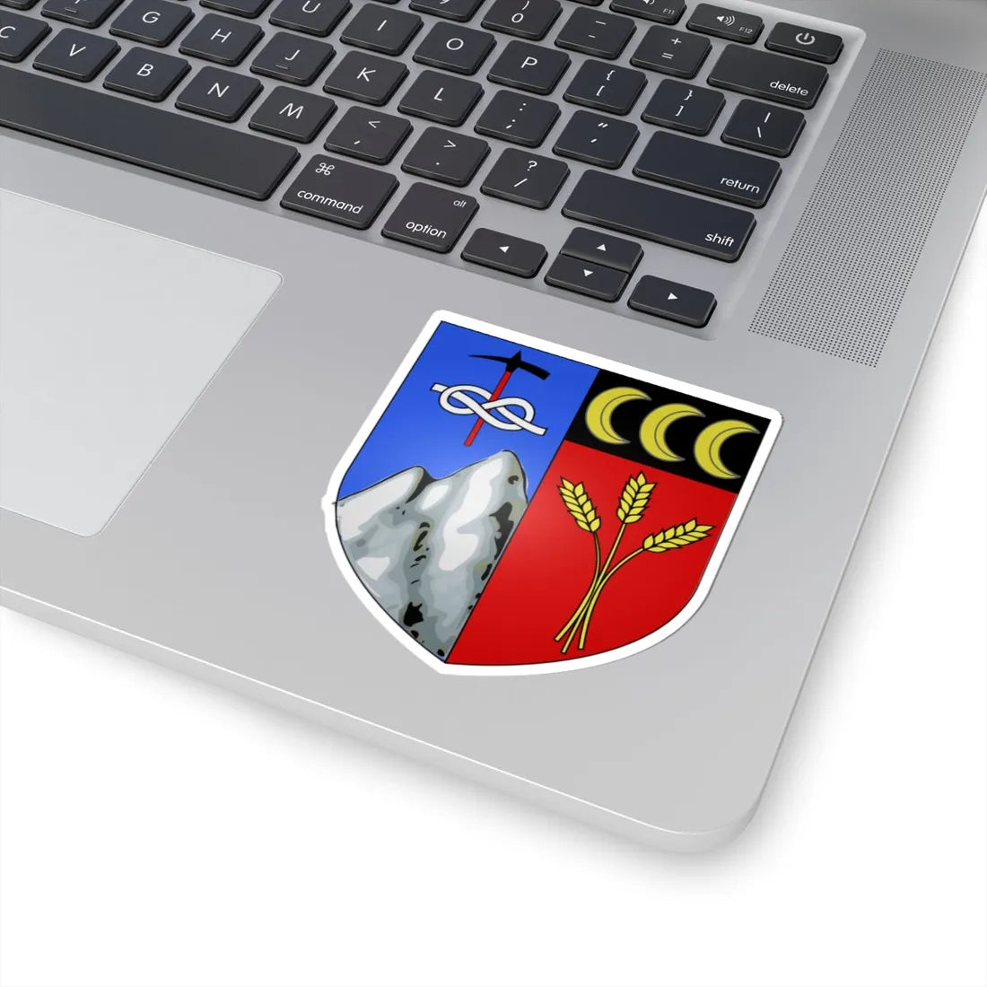 Blason ville It Valtournenche AO (Italy) (Coat of Arms) STICKER Vinyl Kiss-Cut Decal - The Sticker Space