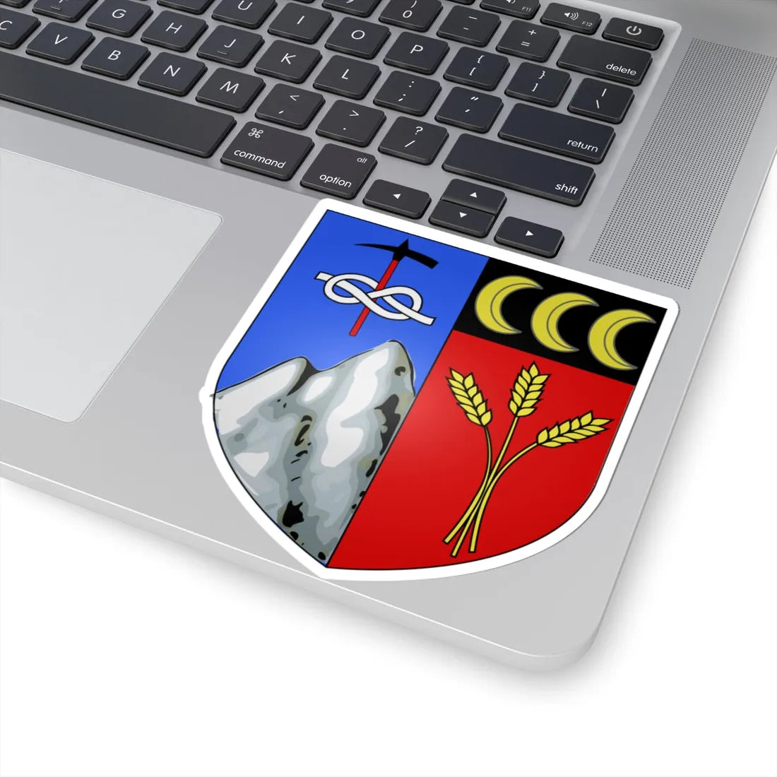 Blason ville It Valtournenche AO (Italy) (Coat of Arms) STICKER Vinyl Kiss-Cut Decal - The Sticker Space