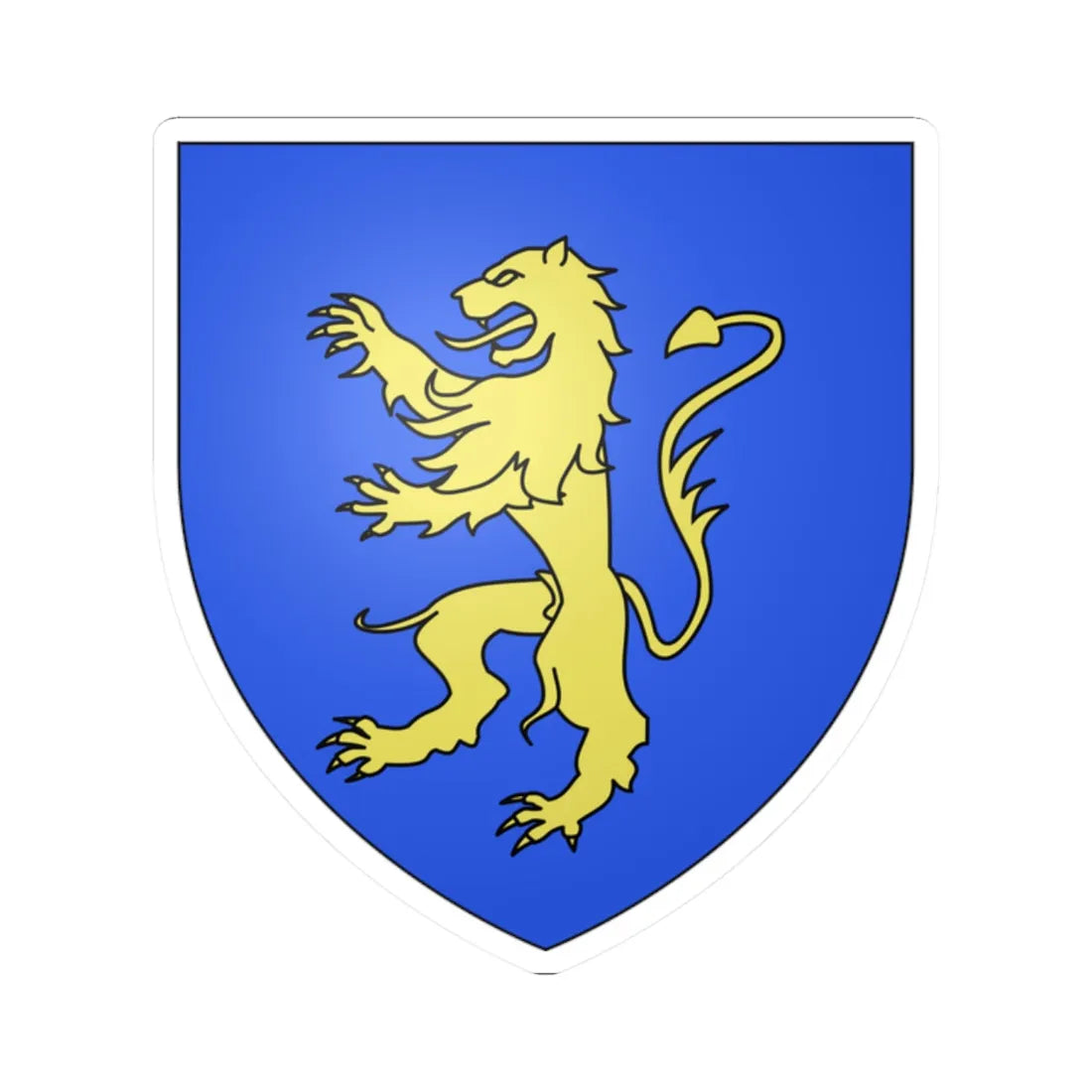 Blason ville lu Differdange EschAlzette (Luxembourg) (Coat of Arms) STICKER Vinyl Kiss-Cut Decal 2 Inch White - The Sticker Space