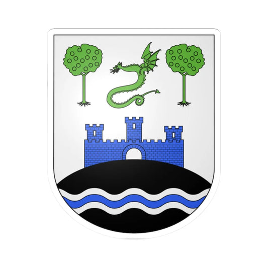 Blason ville pt Marrazes Leiria (Portugal) (Coat of Arms) STICKER Vinyl Kiss-Cut Decal 2 Inch White - The Sticker Space