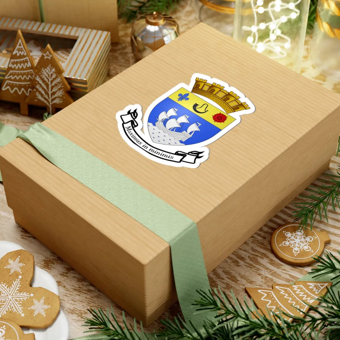 Blason ville qc Saint-Lambert (Canada) (Coat of Arms) STICKER Vinyl Kiss-Cut Decal - The Sticker Space