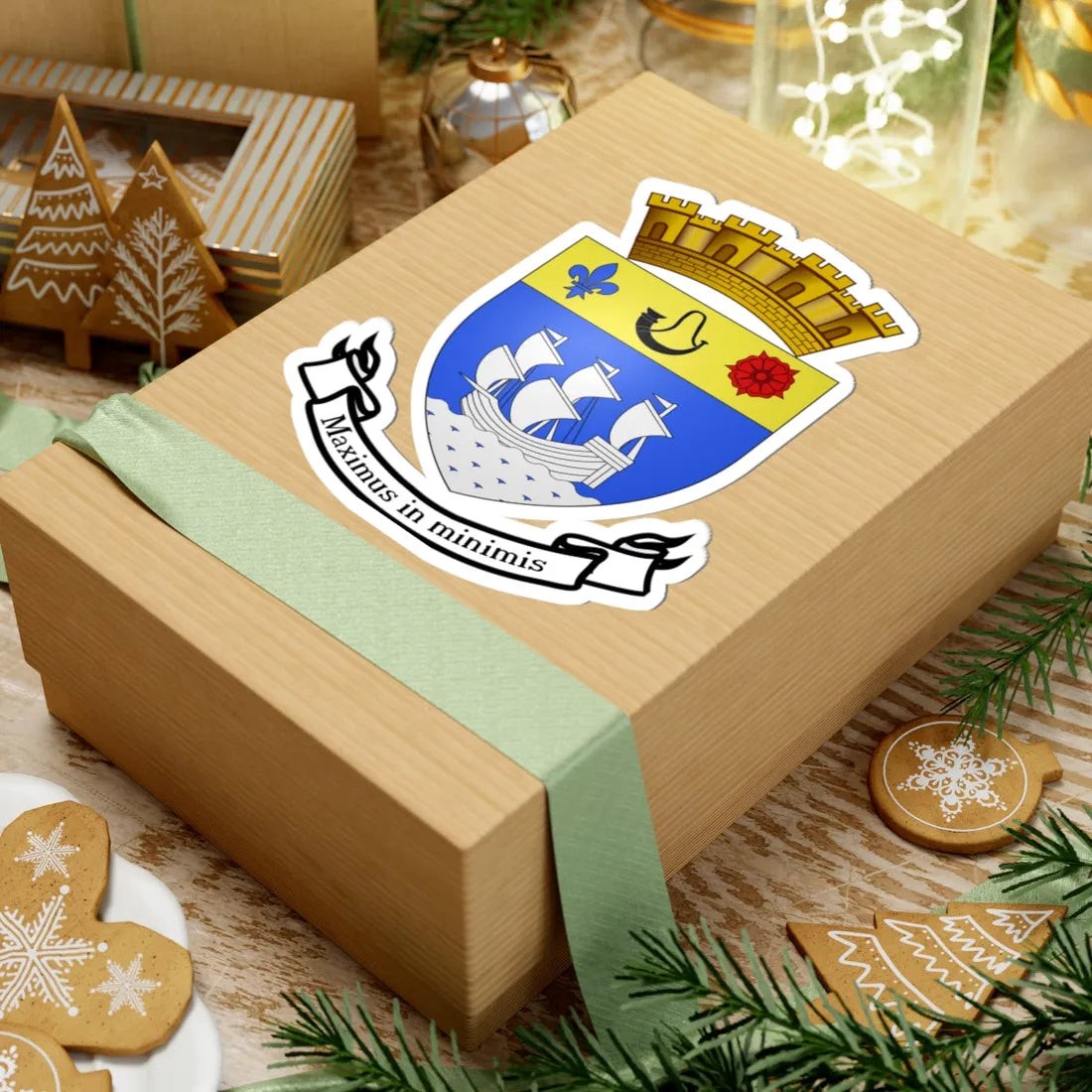Blason ville qc Saint-Lambert (Canada) (Coat of Arms) STICKER Vinyl Kiss-Cut Decal - The Sticker Space
