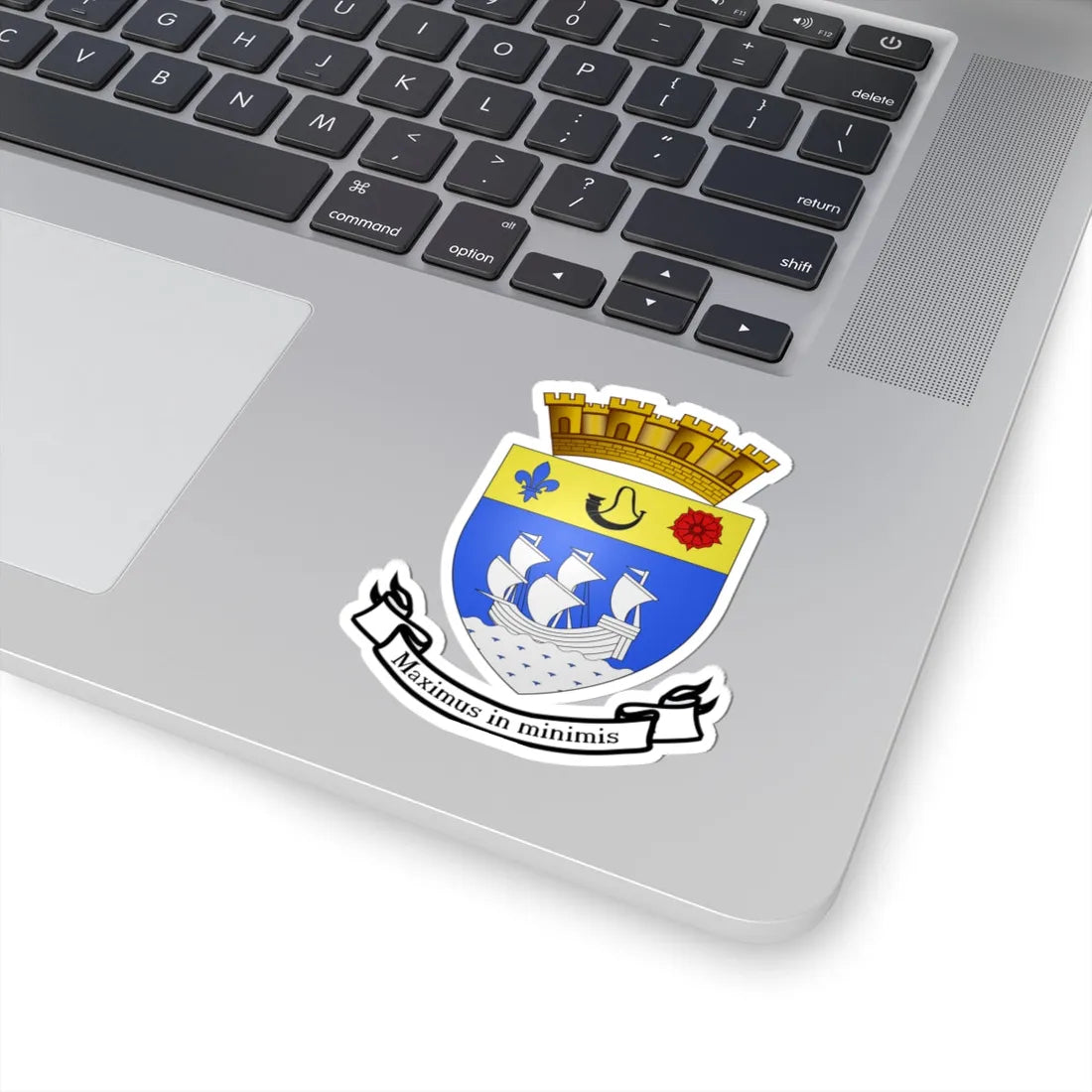 Blason ville qc Saint-Lambert (Canada) (Coat of Arms) STICKER Vinyl Kiss-Cut Decal - The Sticker Space