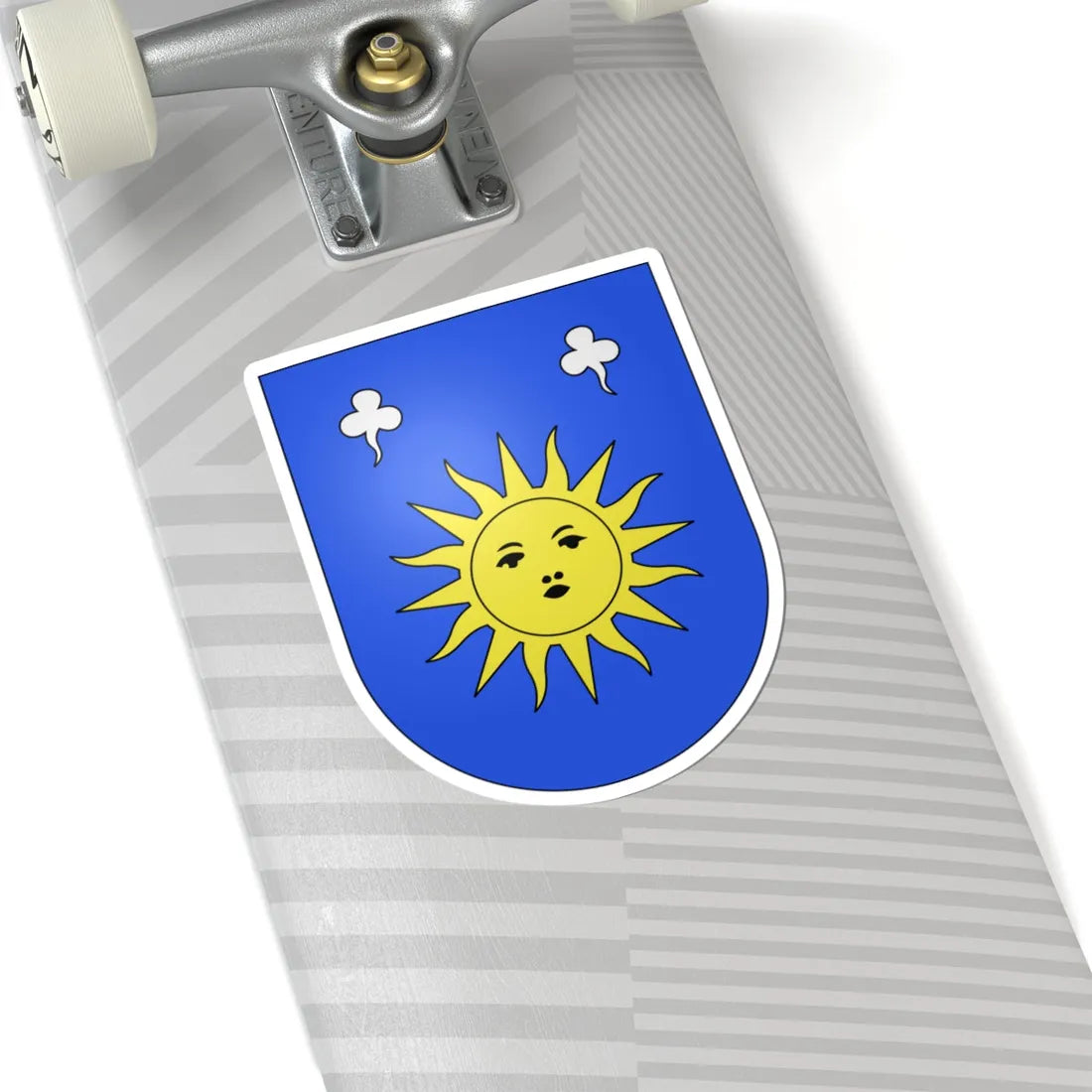 Blason ville suisse Cornaux Neuchatel (Switzerland) (Coat of Arms) STICKER Vinyl Kiss-Cut Decal - The Sticker Space