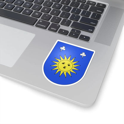 Blason ville suisse Cornaux Neuchatel (Switzerland) (Coat of Arms) STICKER Vinyl Kiss-Cut Decal - The Sticker Space