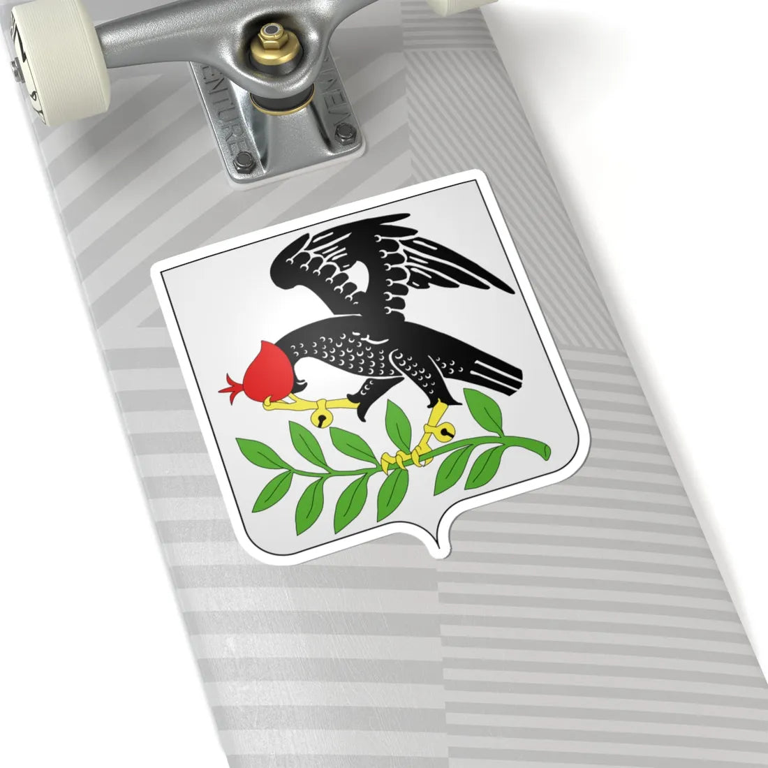 Blason Villers-la-Ville (Belgium) (Coat of Arms) STICKER Vinyl Kiss-Cut Decal - The Sticker Space