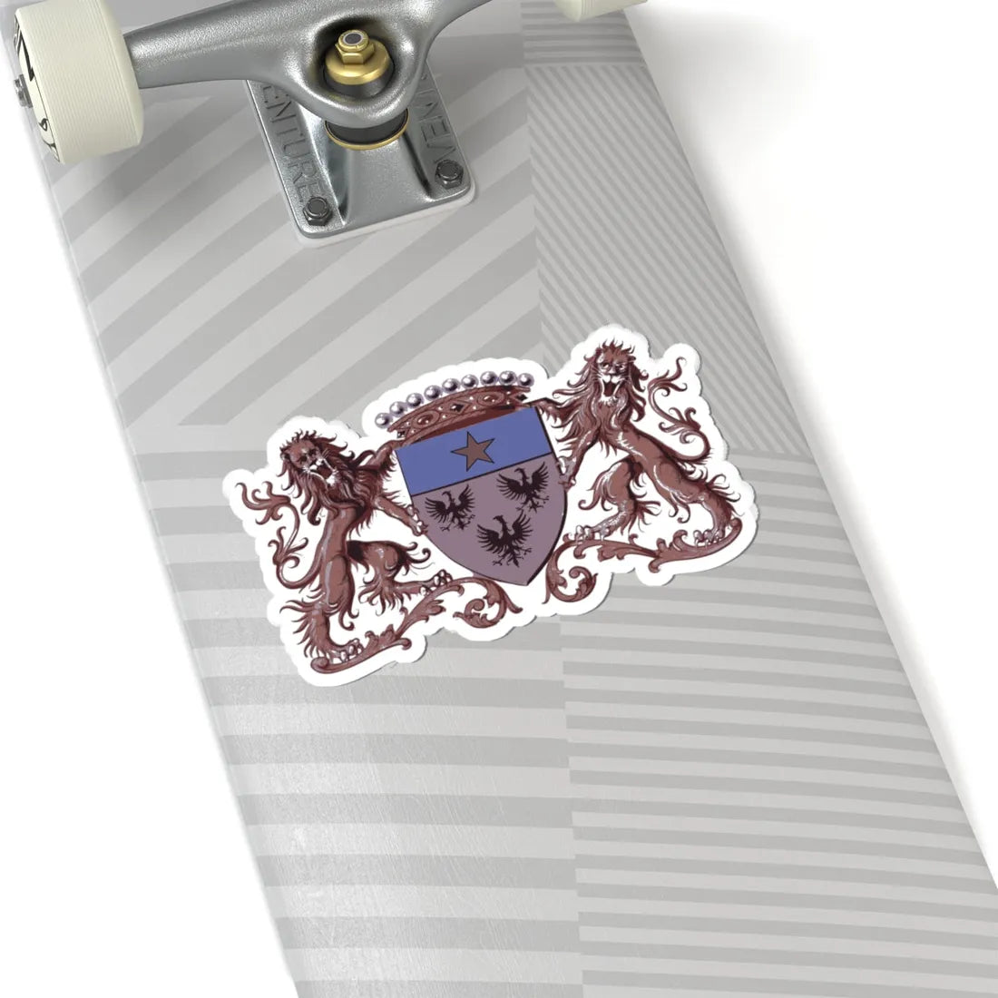 Blason Wasseiges (Belgium) (Coat of Arms) STICKER Vinyl Kiss-Cut Decal - The Sticker Space