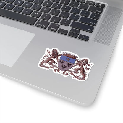 Blason Wasseiges (Belgium) (Coat of Arms) STICKER Vinyl Kiss-Cut Decal - The Sticker Space