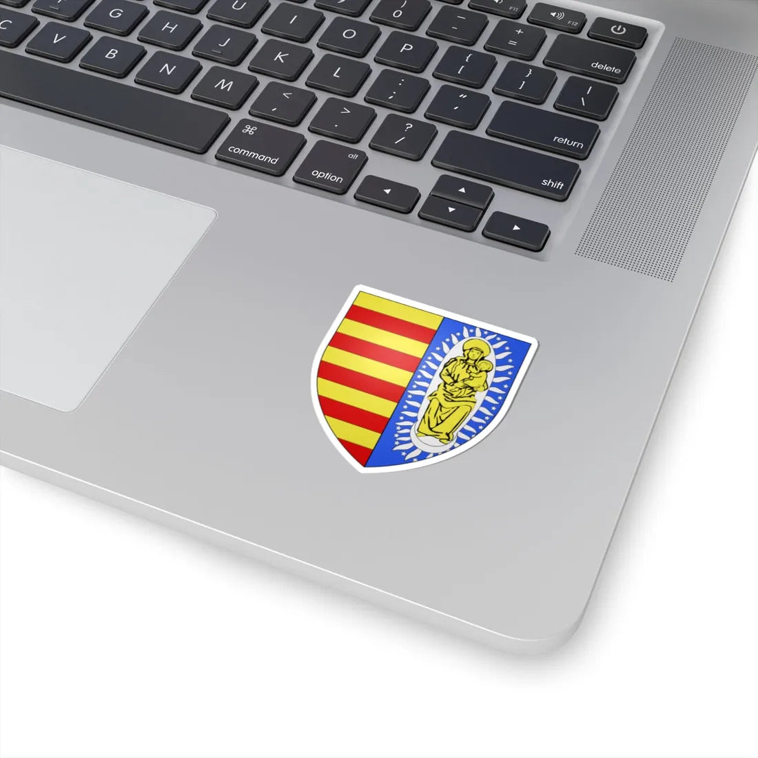 Blason Zutendaal (Belgium) (Coat of Arms) STICKER Vinyl Kiss-Cut Decal - The Sticker Space