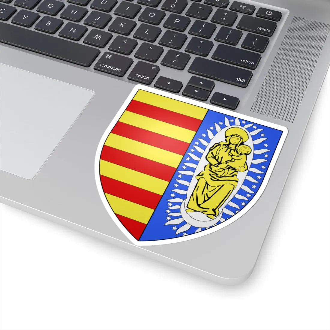 Blason Zutendaal (Belgium) (Coat of Arms) STICKER Vinyl Kiss-Cut Decal - The Sticker Space