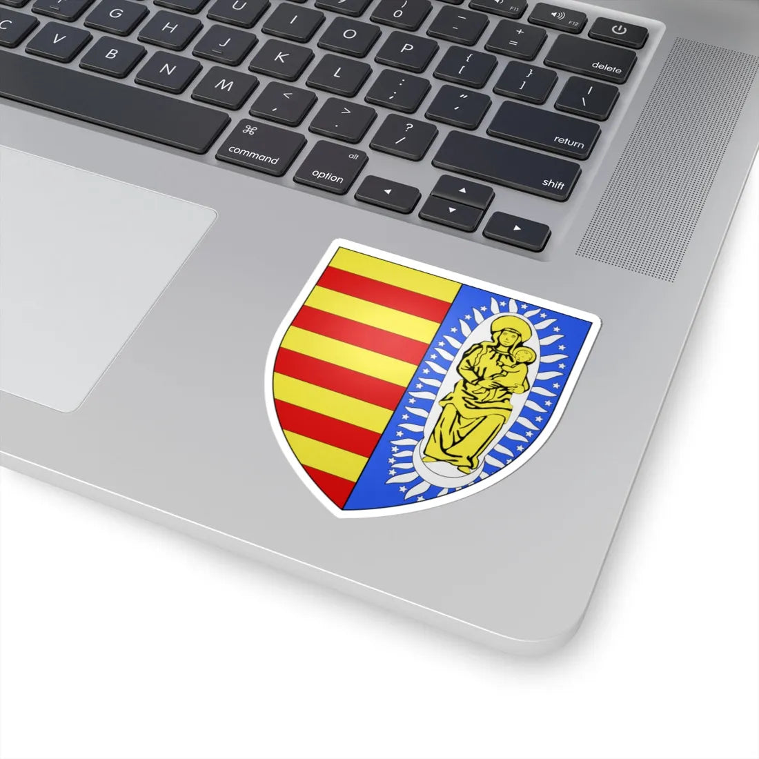 Blason Zutendaal (Belgium) (Coat of Arms) STICKER Vinyl Kiss-Cut Decal - The Sticker Space