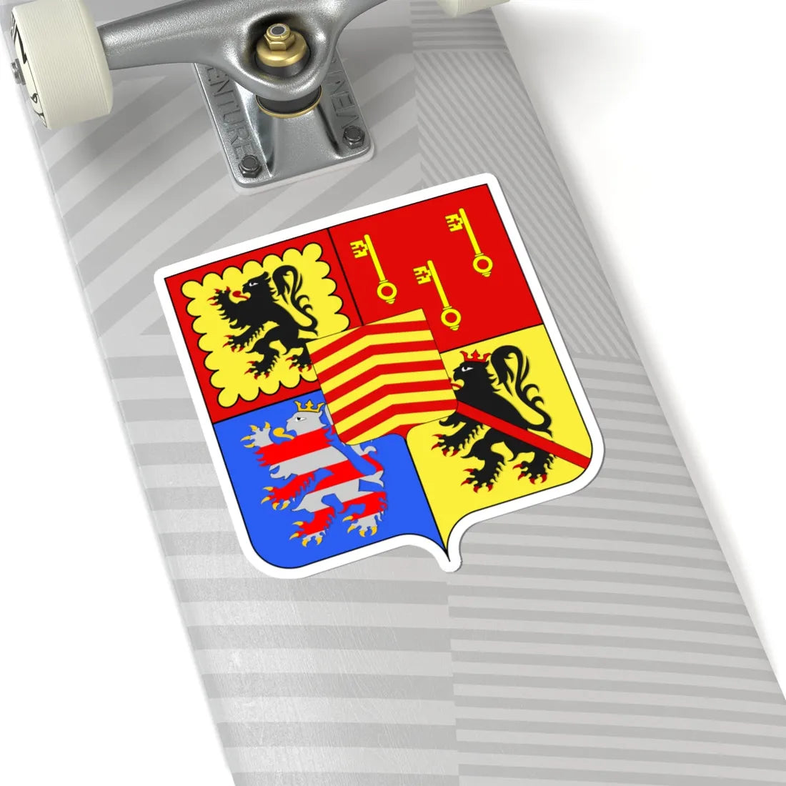 Blason Zwalm (Belgium) (Coat of Arms) STICKER Vinyl Kiss-Cut Decal - The Sticker Space