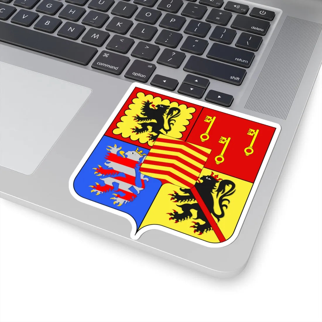 Blason Zwalm (Belgium) (Coat of Arms) STICKER Vinyl Kiss-Cut Decal - The Sticker Space