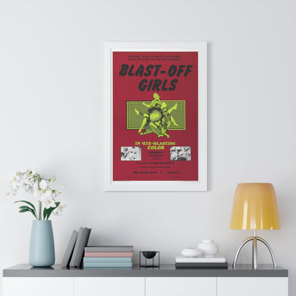 BLAST-OFF GIRLS 1967 - Framed Movie Poster-The Sticker Space