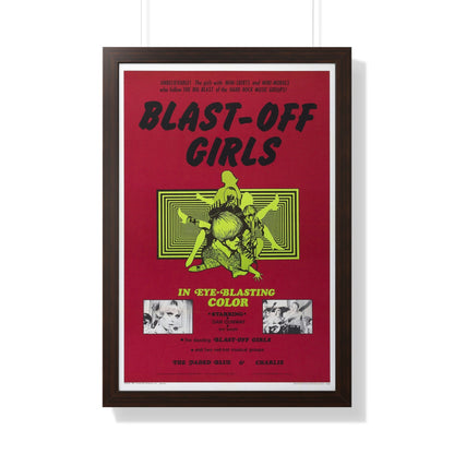 BLAST-OFF GIRLS 1967 - Framed Movie Poster-20" x 30"-The Sticker Space