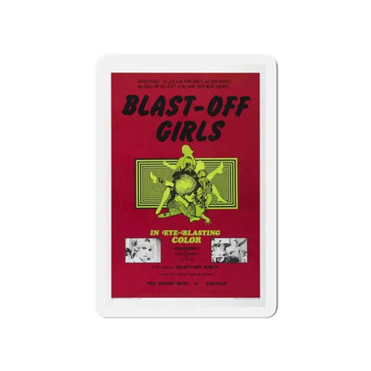BLAST-OFF GIRLS 1967 Movie Poster - Refrigerator Magnet - The Sticker Space