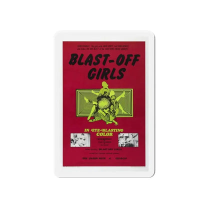 BLAST-OFF GIRLS 1967 Movie Poster - Refrigerator Magnet - The Sticker Space