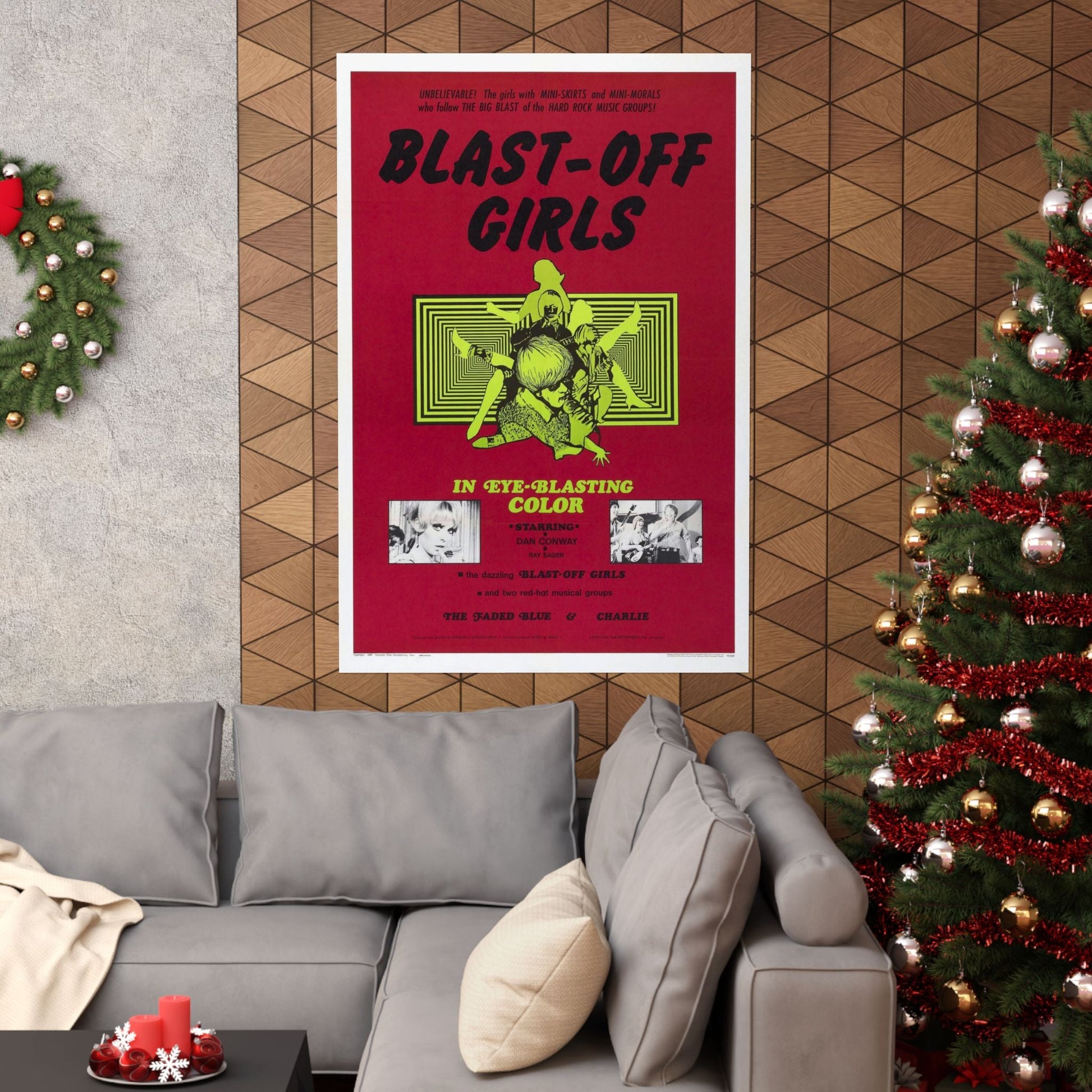 BLAST-OFF GIRLS 1967 - Paper Movie Poster-The Sticker Space