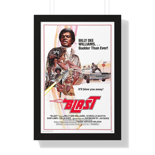 BLAST (THE FINAL COMEDOWN) 1972 - Framed Movie Poster-16″ x 24″-The Sticker Space