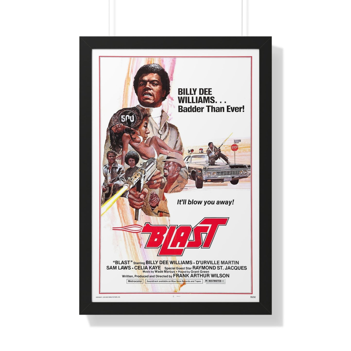 BLAST (THE FINAL COMEDOWN) 1972 - Framed Movie Poster-20" x 30"-The Sticker Space