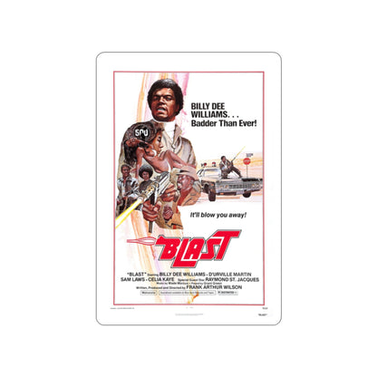 BLAST (THE FINAL COMEDOWN) 1972 Movie Poster STICKER Vinyl Die-Cut Decal-2 Inch-The Sticker Space