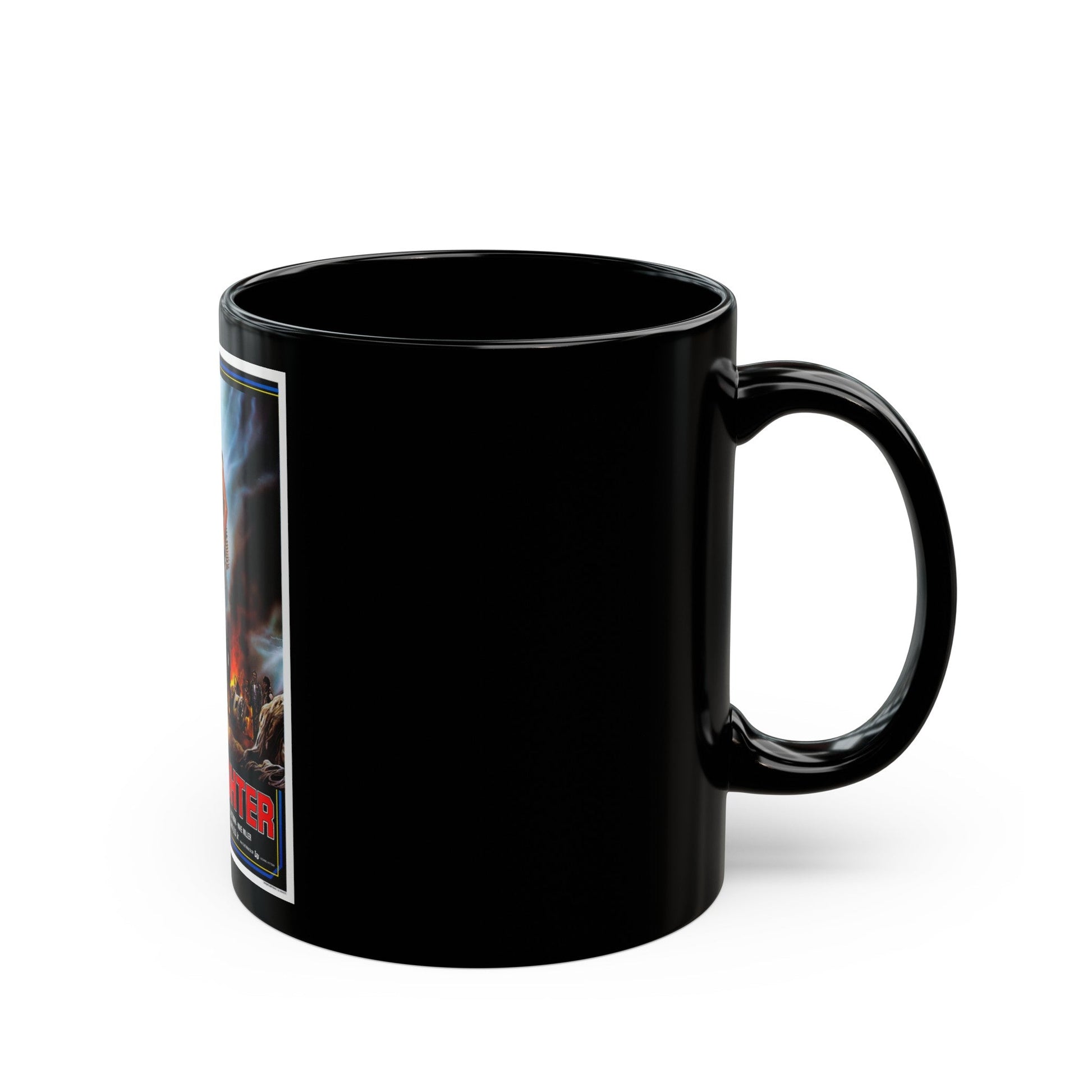 BLASTFIGHTER 1984 Movie Poster - Black Coffee Mug-The Sticker Space