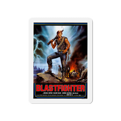 BLASTFIGHTER 1984 Movie Poster - Die-Cut Magnet-5" x 5"-The Sticker Space