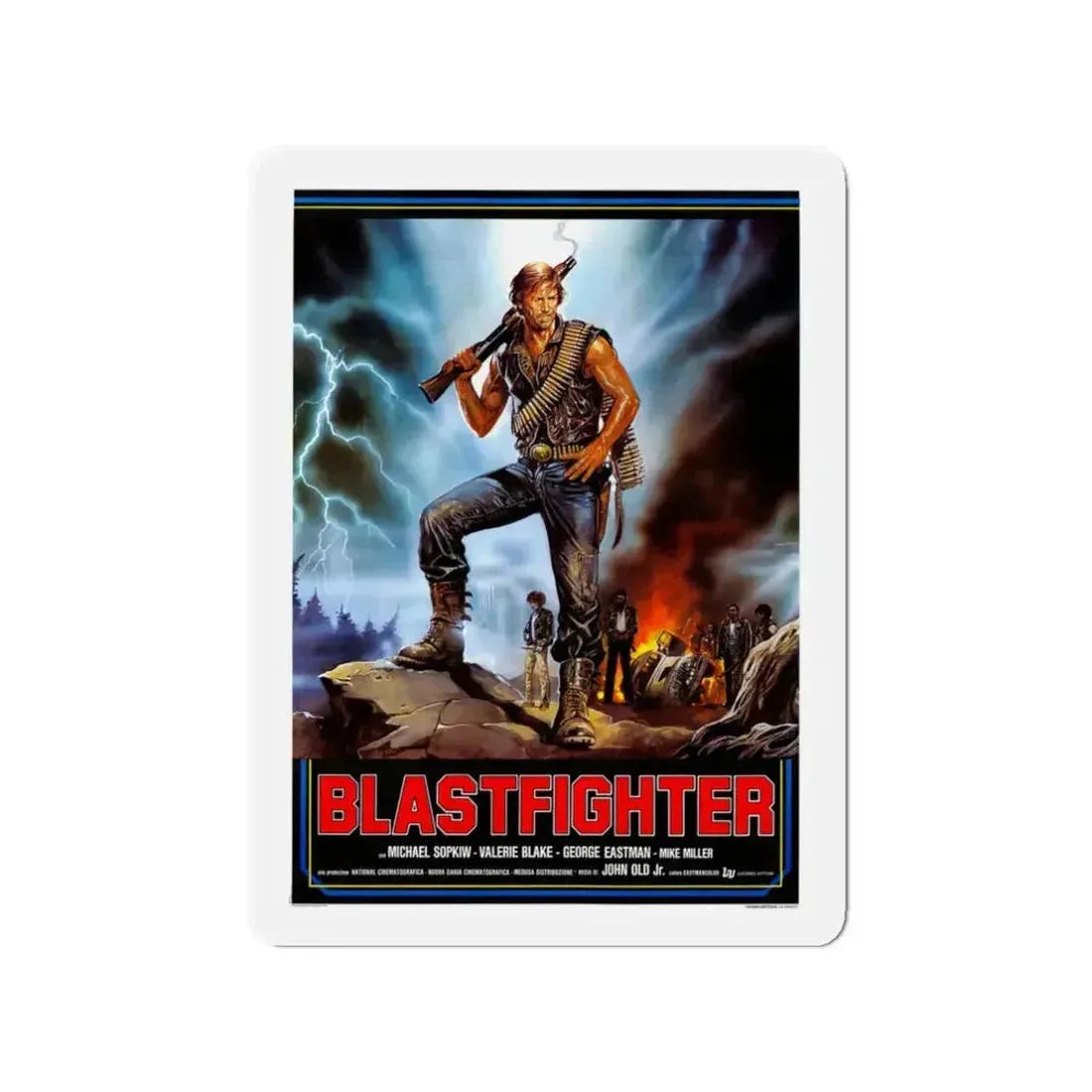 BLASTFIGHTER 1984 Movie Poster - Refrigerator Magnet - The Sticker Space