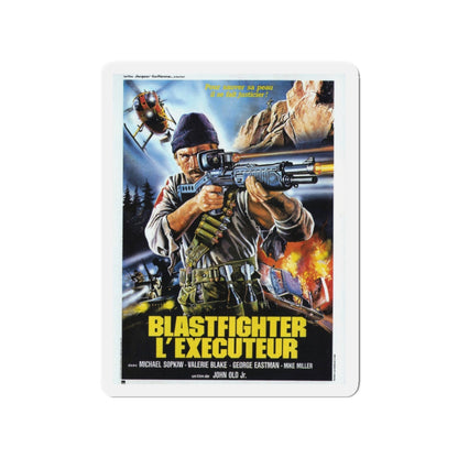 BLASTFIGHTER (FRENCH) 1984 Movie Poster - Die-Cut Magnet-3" x 3"-The Sticker Space