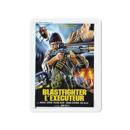BLASTFIGHTER (FRENCH) 1984 Movie Poster - Refrigerator Magnet 4 Inch - The Sticker Space